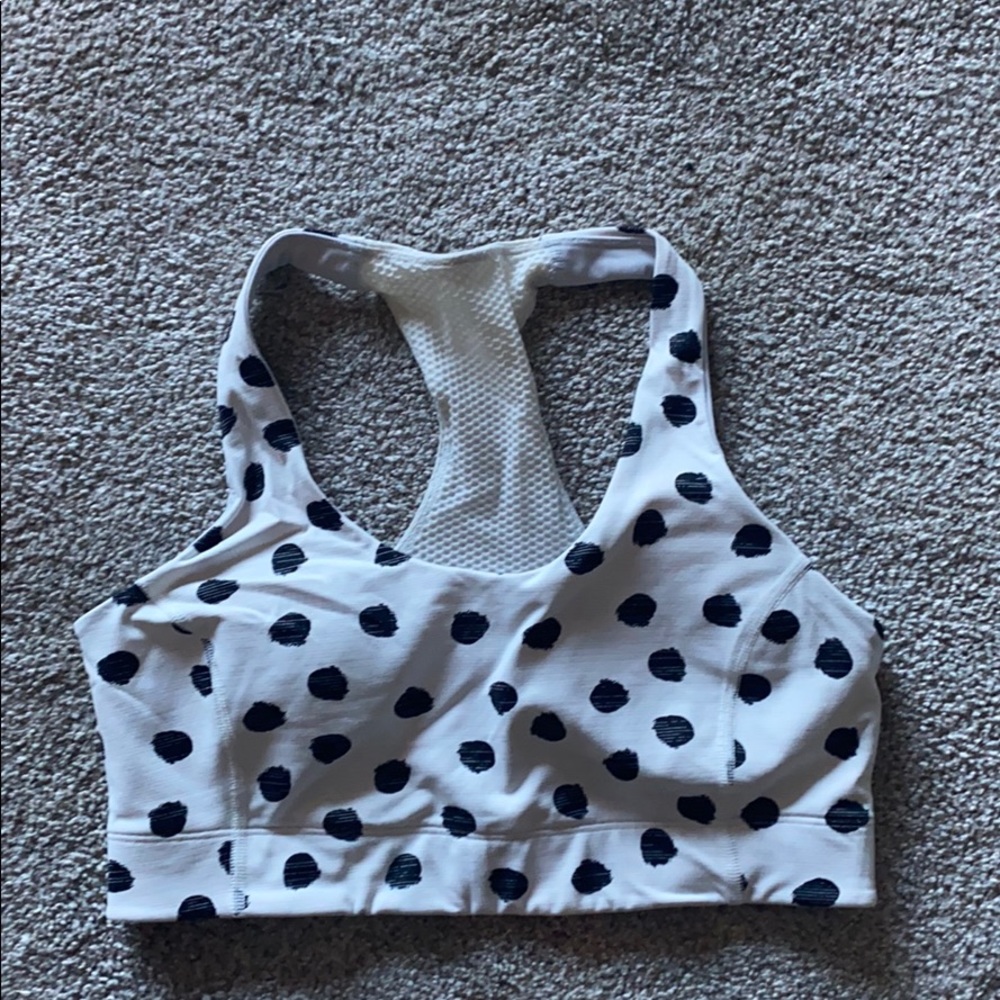 LIMITED RUN Doing Things White Polka Dot Bra, S